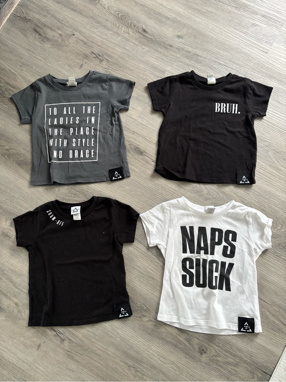 Toddler Trilogy Design Graphic Tee Bundle